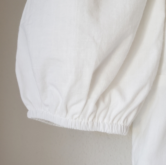 Square Neck Puff Sleeve Tie Bust Midi Maxi Dress - Picture 13 of 16